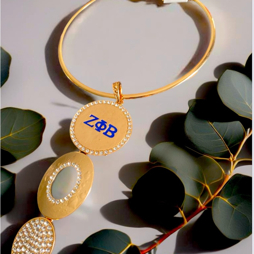 Zeta Ohi Beta Adjustable Circle of love necklace